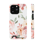 Vintage Floral - Card Holder Cases iPhone 13 Pro Glossy Without gift packaging - phone cases
